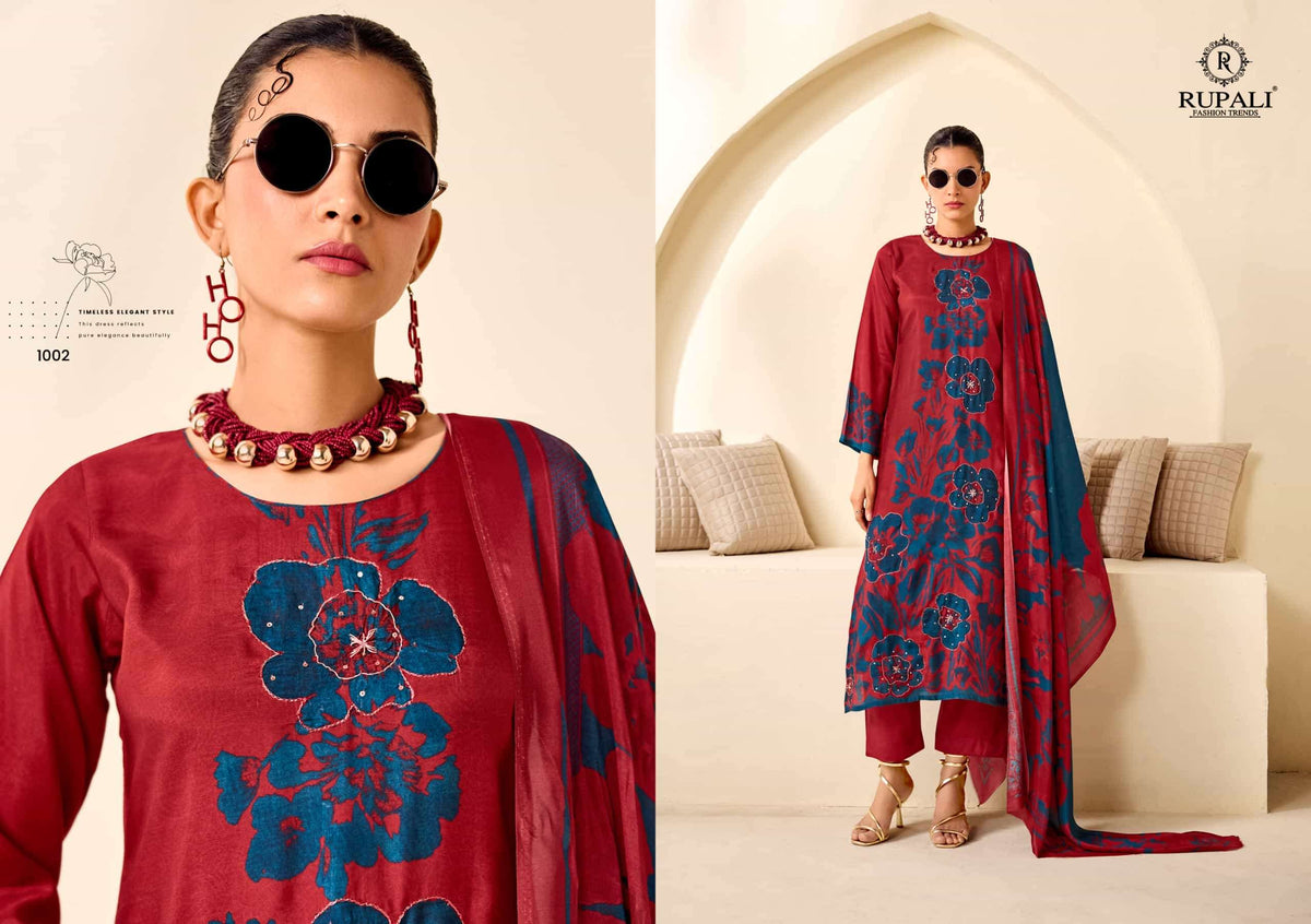 Rupali Fashion Arika Muslin Dress Material