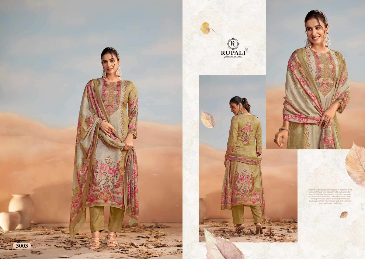 Rupali Bahaar Muslin Dress Material Wholesale