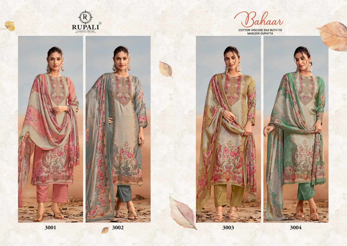 Rupali Bahaar Muslin Dress Material Wholesale
