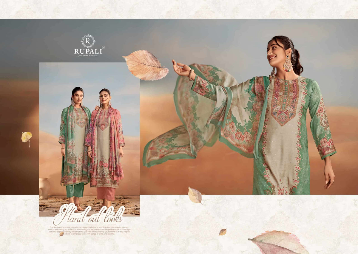 Rupali Bahaar Muslin Dress Material Wholesale