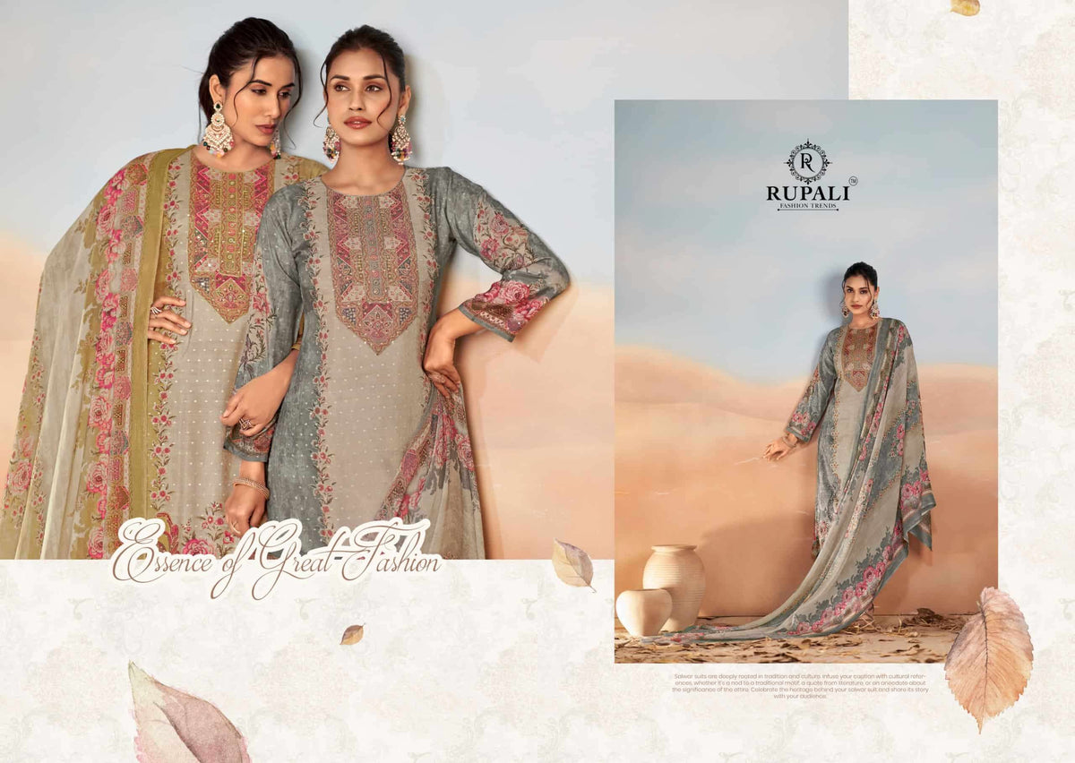Rupali Bahaar Muslin Dress Material Wholesale