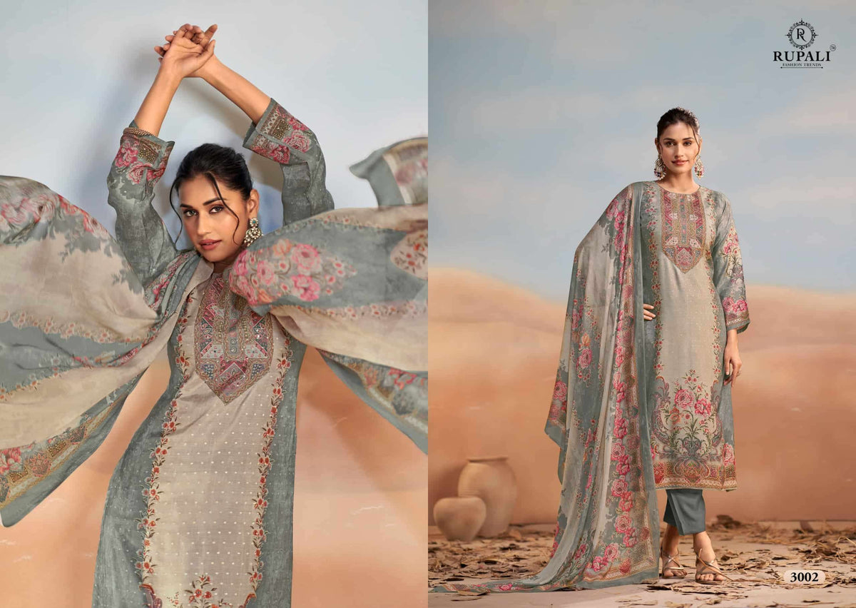 Rupali Bahaar Muslin Dress Material Wholesale