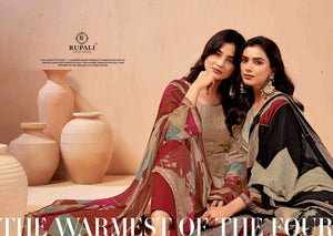 Rupali Fashion Aarzoo Viscose Muslin Dress Material - Amrah Wholesale
