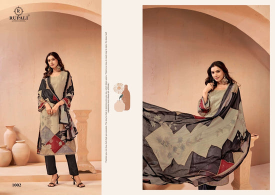 Rupali Fashion Aarzoo Viscose Muslin Dress Material - Amrah Wholesale