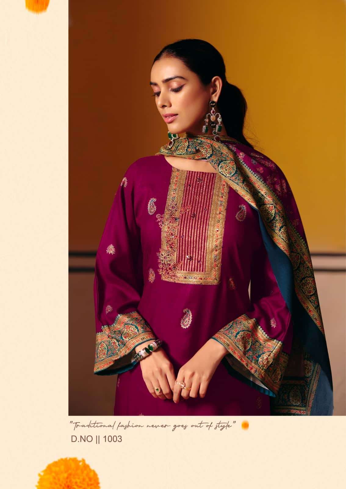 Rupali Fashion Adeena Gold Glitterr