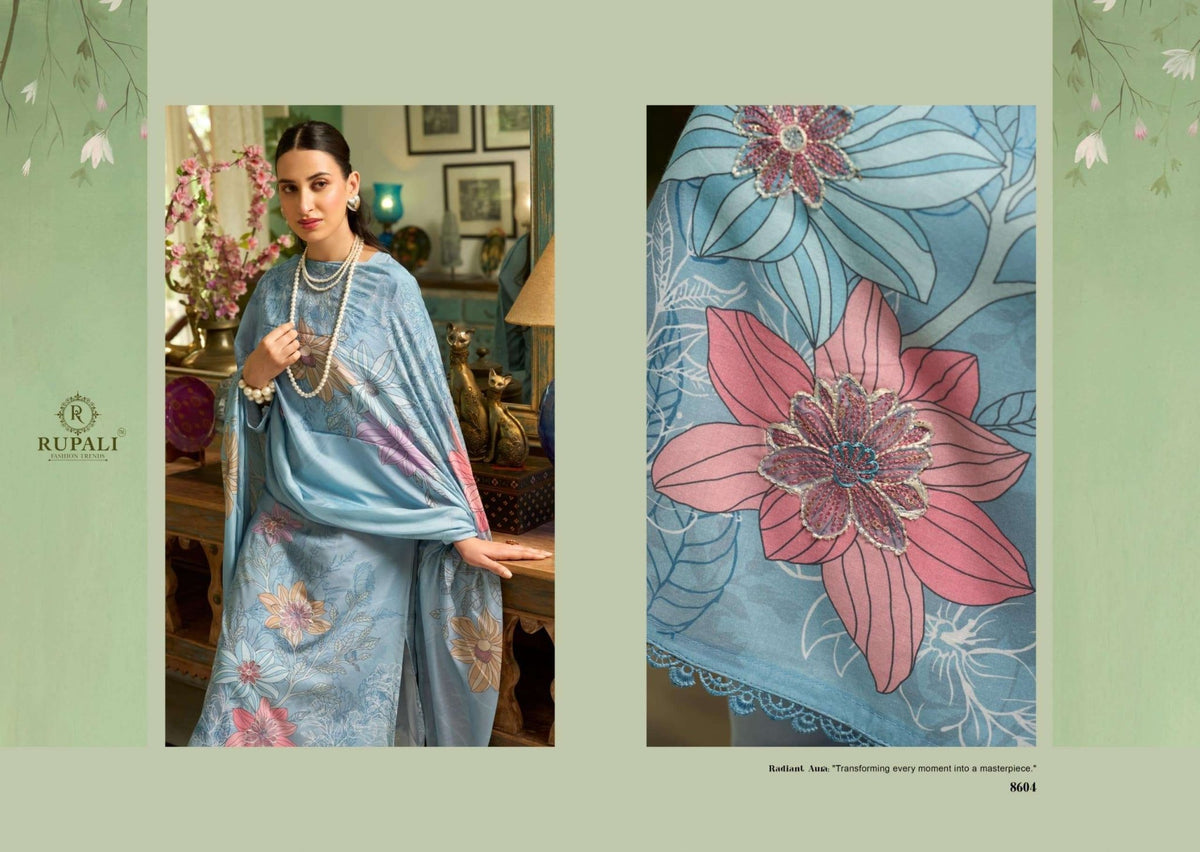 Rupali Fashion Applique Edition Pure Cotton Dress Material - Amrah Wholesale