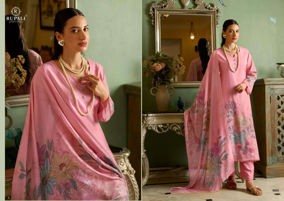 Rupali Fashion Applique Edition Pure Cotton Dress Material - Amrah Wholesale