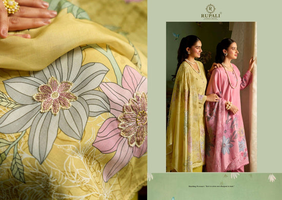Rupali Fashion Applique Edition Pure Cotton Dress Material - Amrah Wholesale
