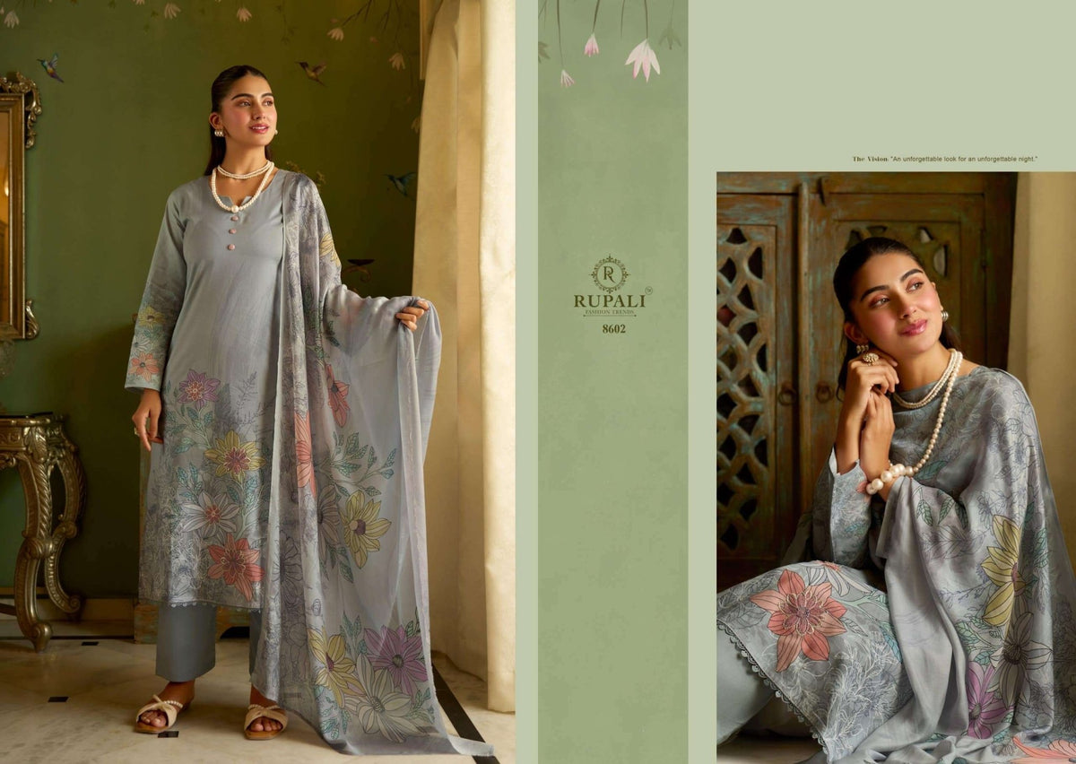 Rupali Fashion Applique Edition Pure Cotton Dress Material - Amrah Wholesale