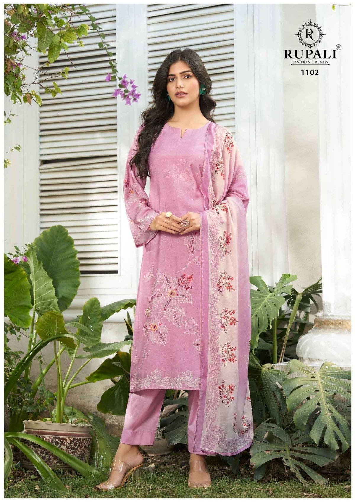 Rupali Fashion Arrosa Designer Muslin Dress Material Wholesale Price Surat - Amrah Wholesale