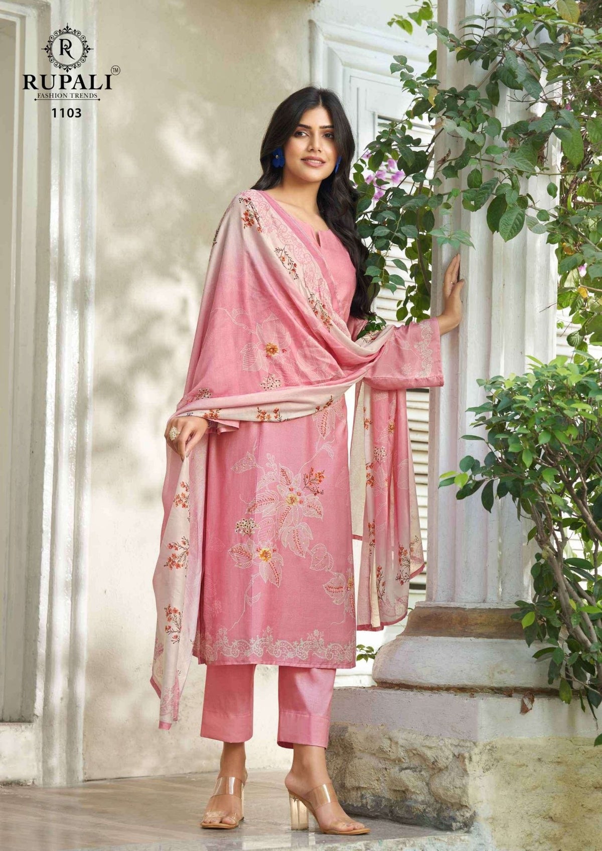 Rupali Fashion Arrosa Designer Muslin Dress Material Wholesale Price Surat - Amrah Wholesale