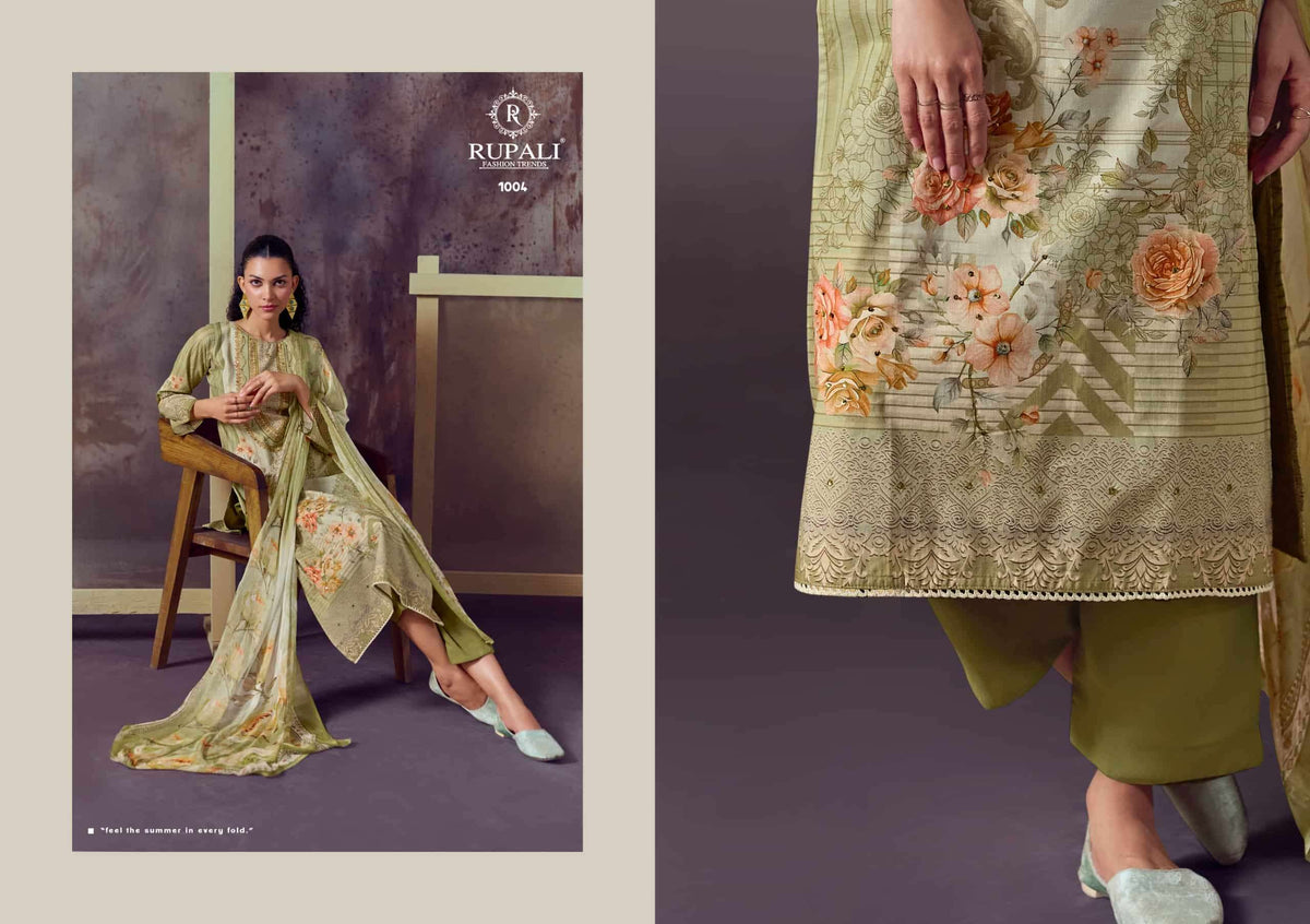 Rupali Fashion Ayanna Dress Material - Amrah Wholesale