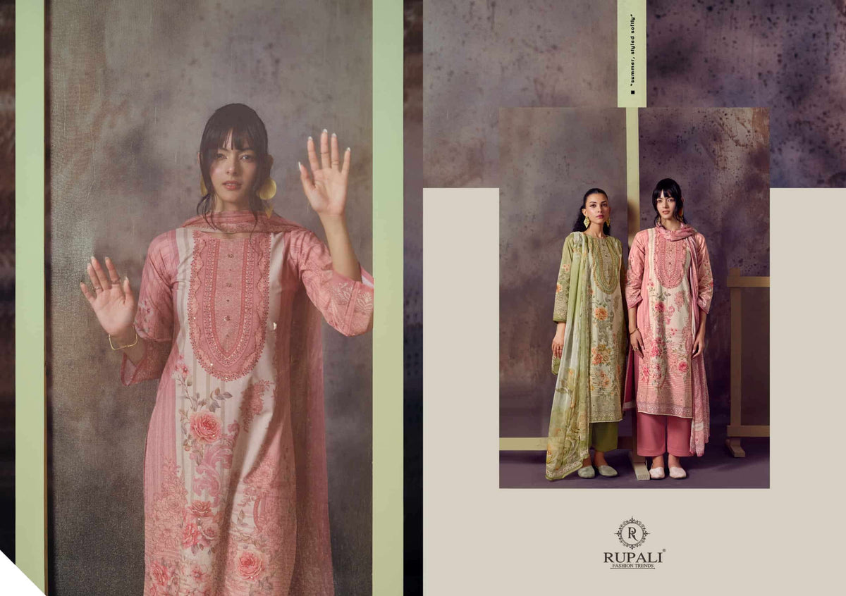Rupali Fashion Ayanna Dress Material - Amrah Wholesale