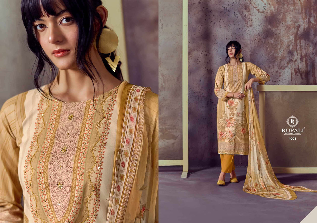 Rupali Fashion Ayanna Dress Material - Amrah Wholesale