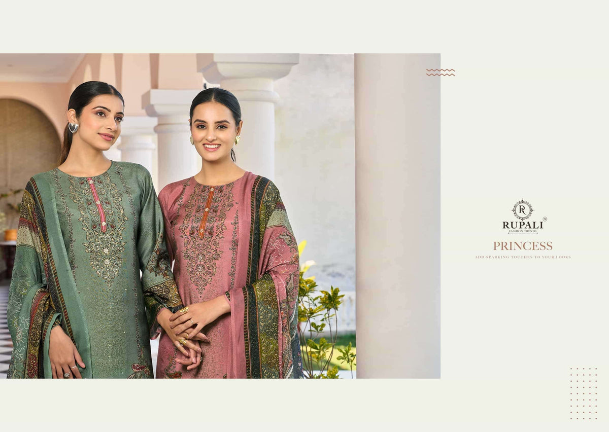 Rupali Fashion Dhriti Vol 2 Pure Viscose Pashmina Shimmer Digital Printed Dress Material