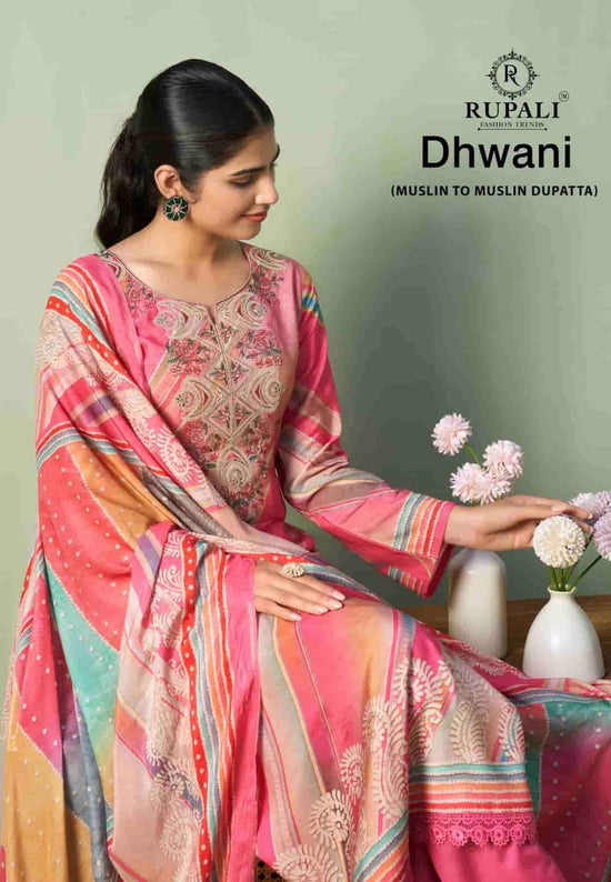 Rupali Fashion Dhwani Muslin Digital Printed Dress Material - Amrah Wholesale