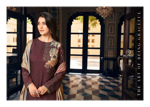 Rupali Fashion Evania Jaam Satin Designer Dress Material - Amrah Wholesale