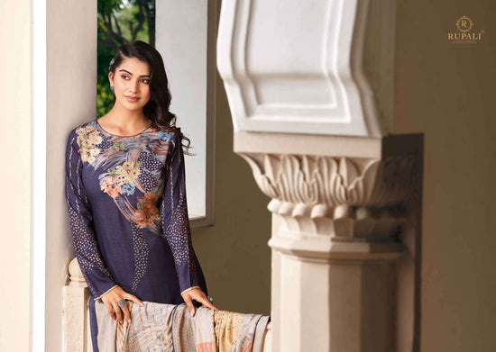 Rupali Fashion Evania Jaam Satin Designer Dress Material