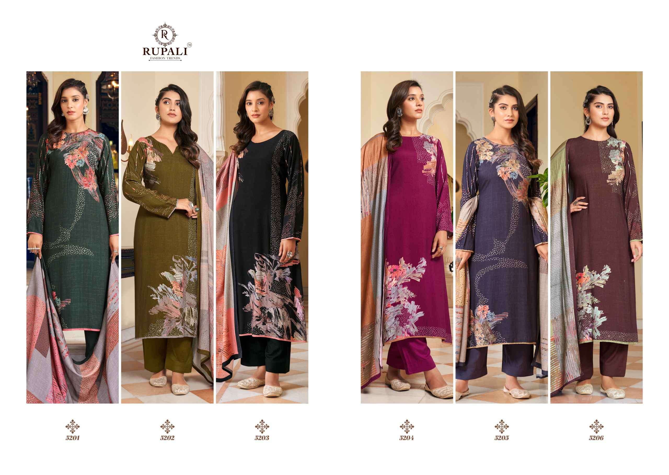 Rupali Fashion Evania Jaam Satin Designer Dress Material