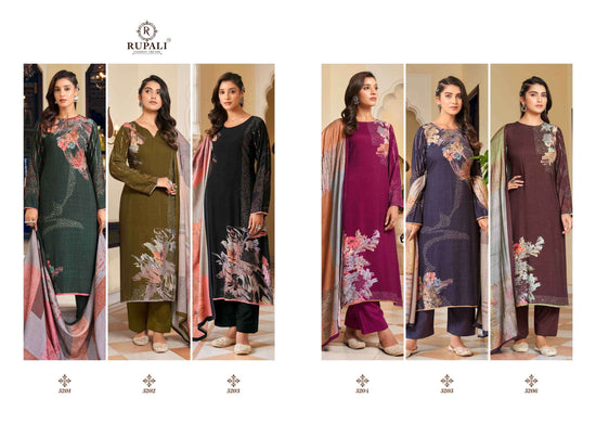 Rupali Fashion Evania Jaam Satin Designer Dress Material