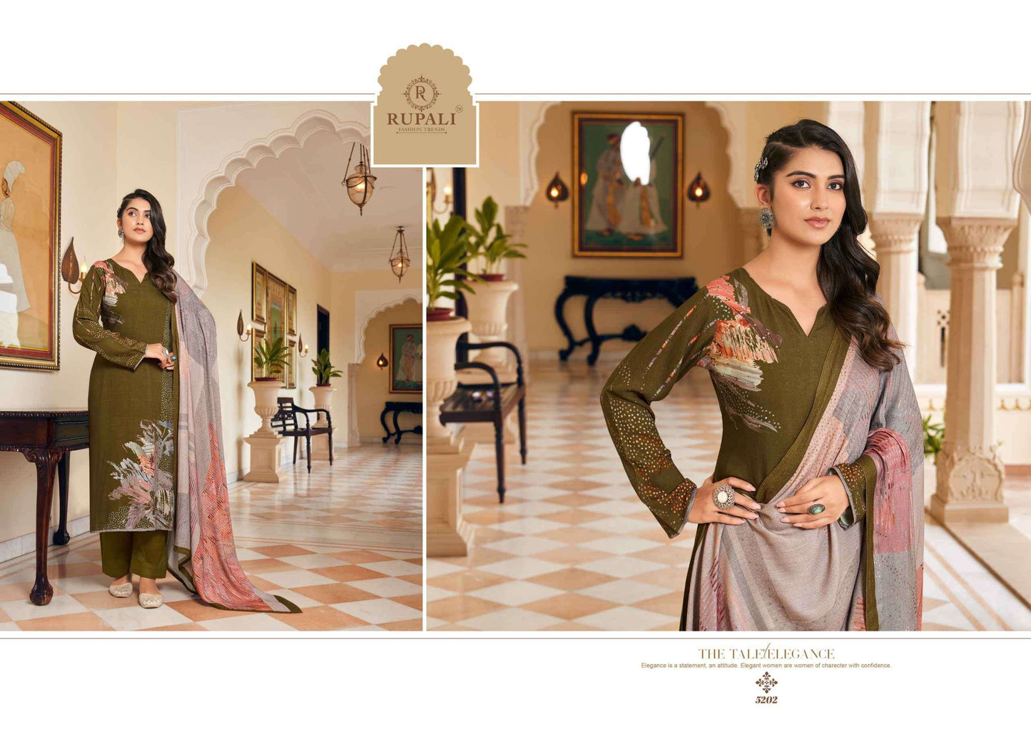 Rupali Fashion Evania Jaam Satin Designer Dress Material