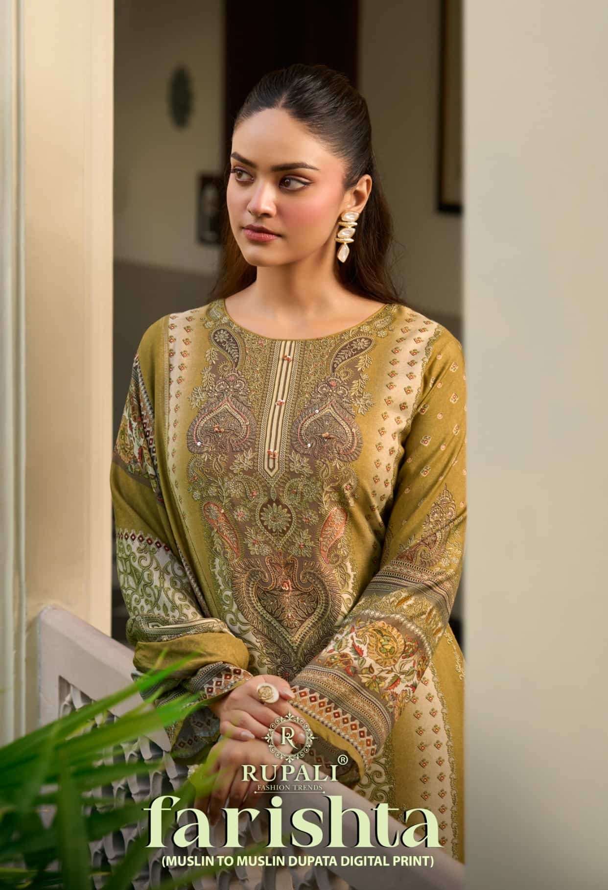 Rupali Fashion Farishta Viscose Muslin Dress Material