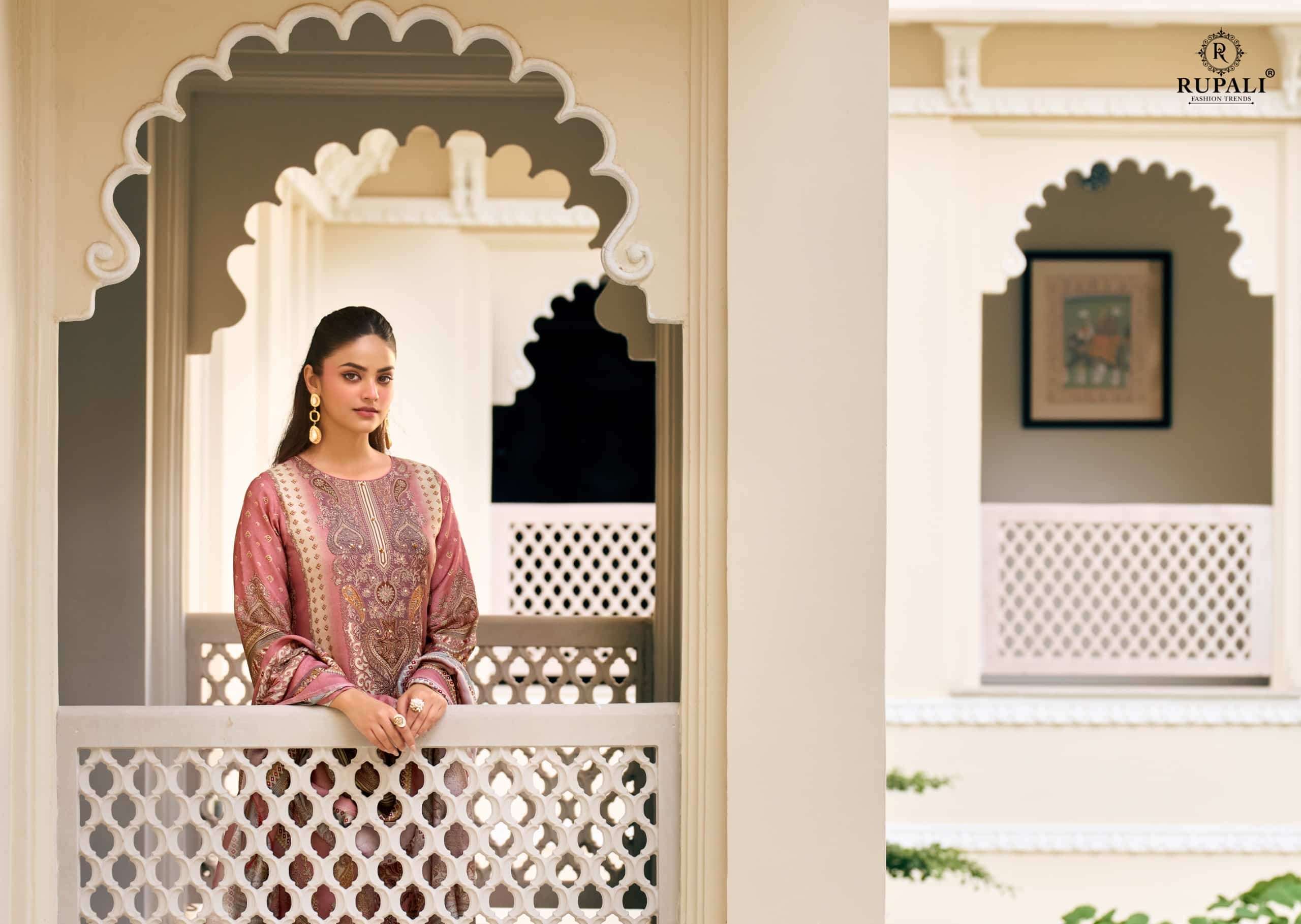 Rupali Fashion Farishta Viscose Muslin Dress Material