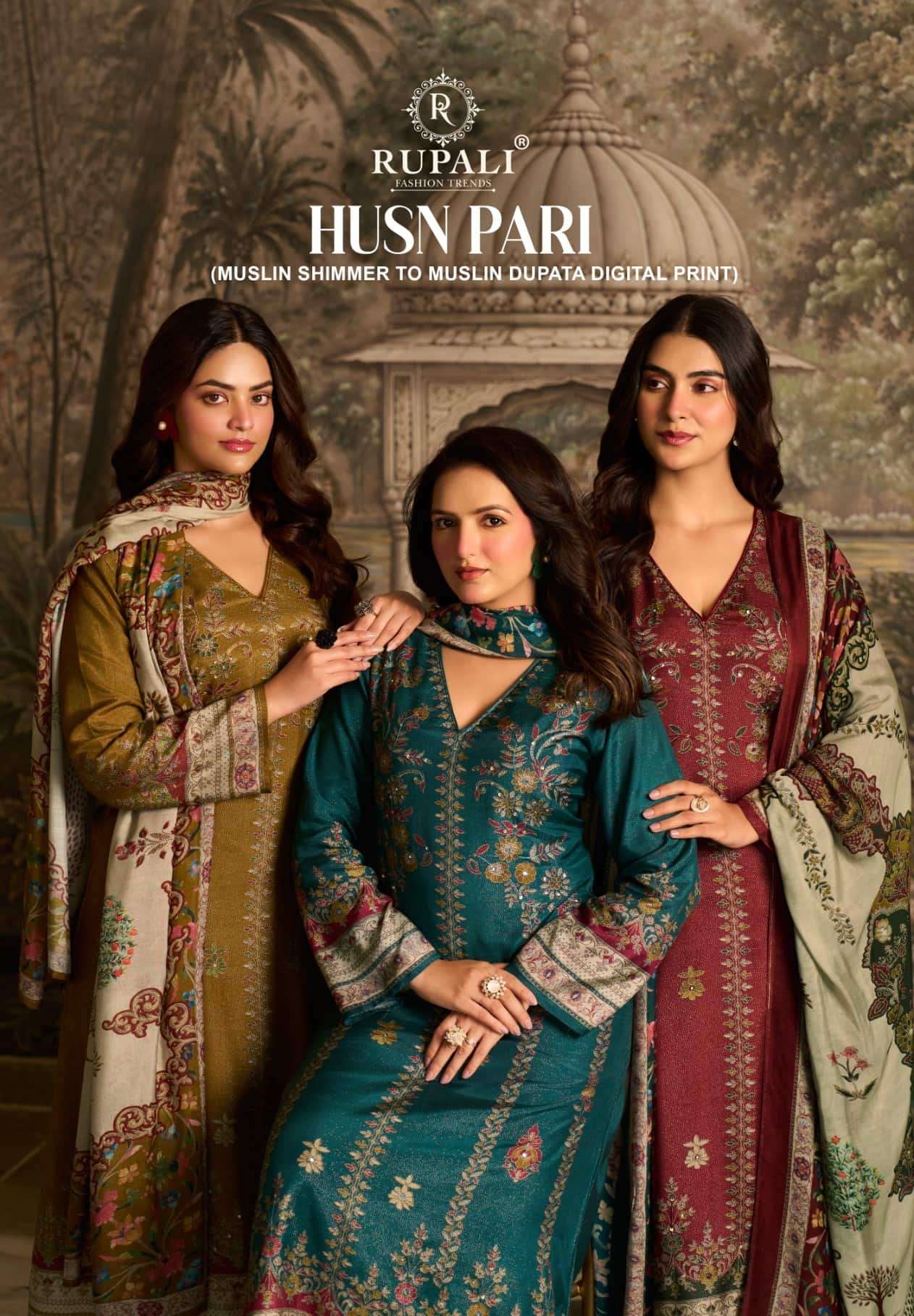Rupali Fashion Husn Pari Pure Viscose Muslin Dress Material