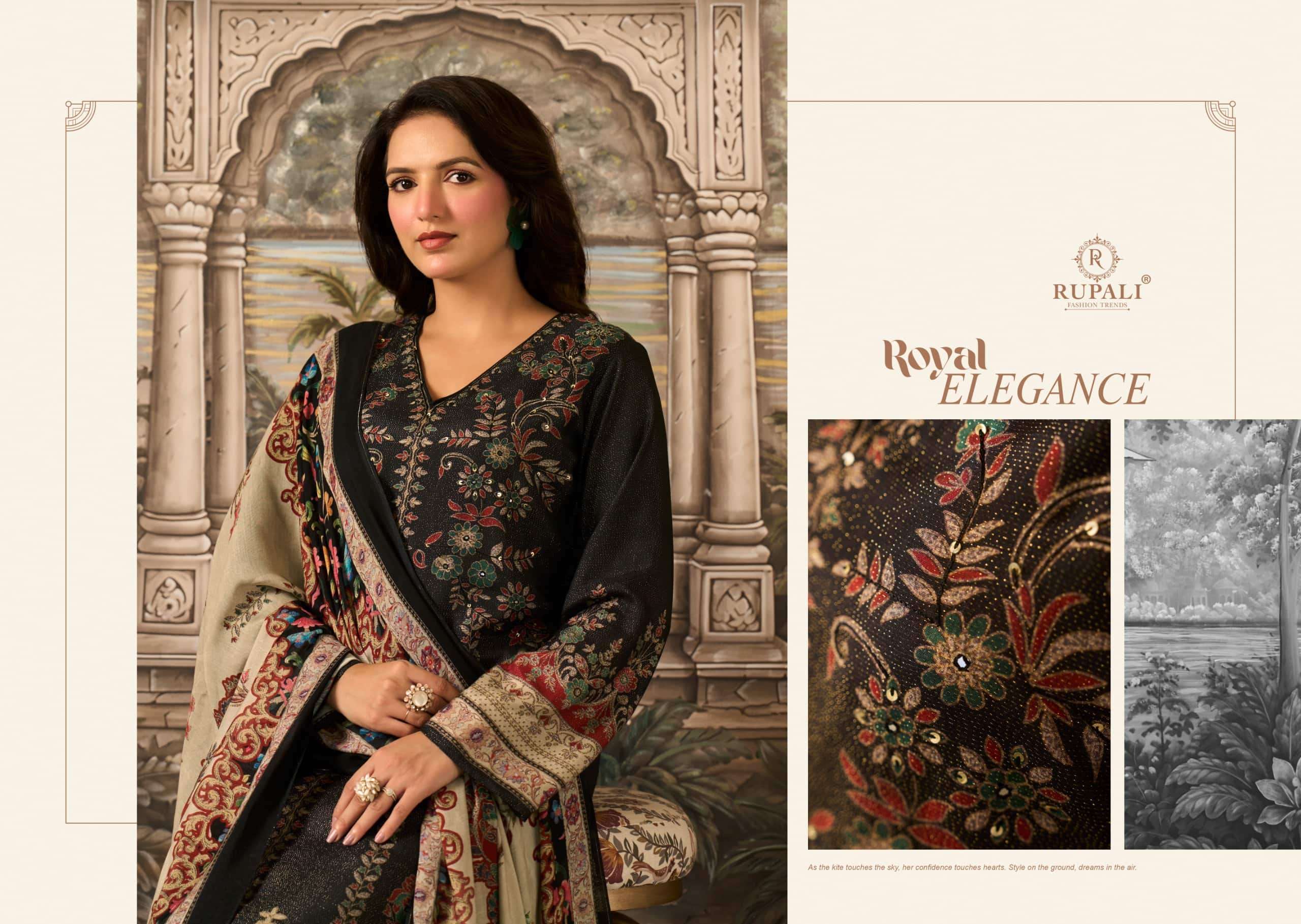 Rupali Fashion Husn Pari Pure Viscose Muslin Dress Material