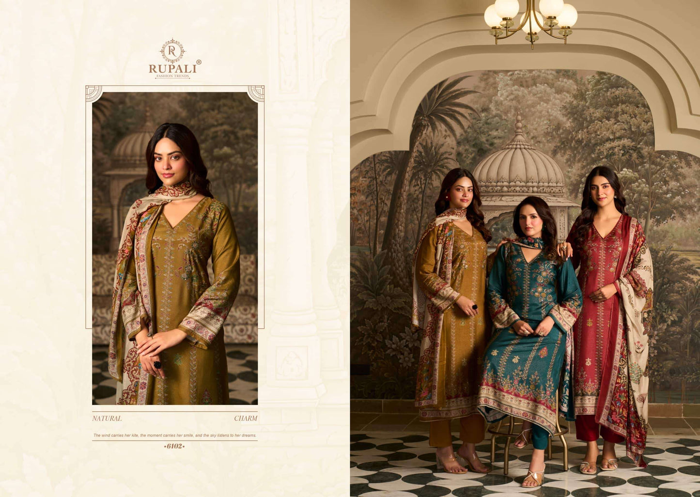 Rupali Fashion Husn Pari Pure Viscose Muslin Dress Material