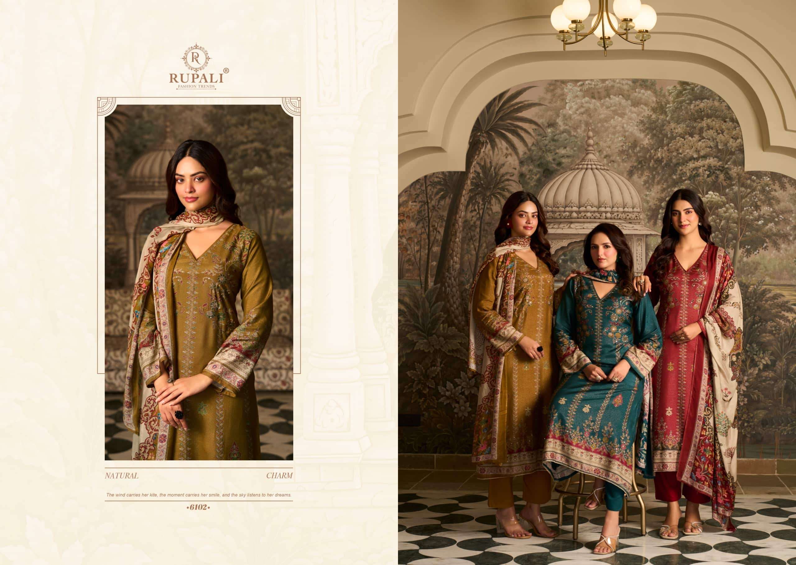 Rupali Fashion Husn Pari Pure Viscose Muslin Dress Material
