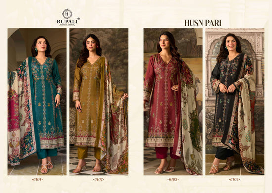 Rupali Fashion Husn Pari Pure Viscose Muslin Dress Material