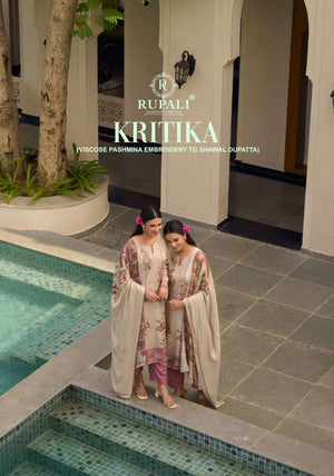 Rupali Fashion Kritika Pashmina Digital Printed Dress Material