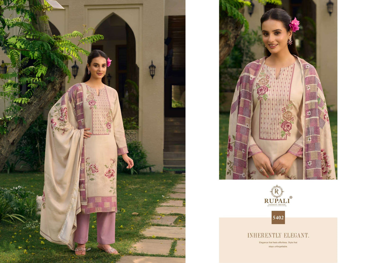Rupali Fashion Kritika Pashmina Digital Printed Dress Material