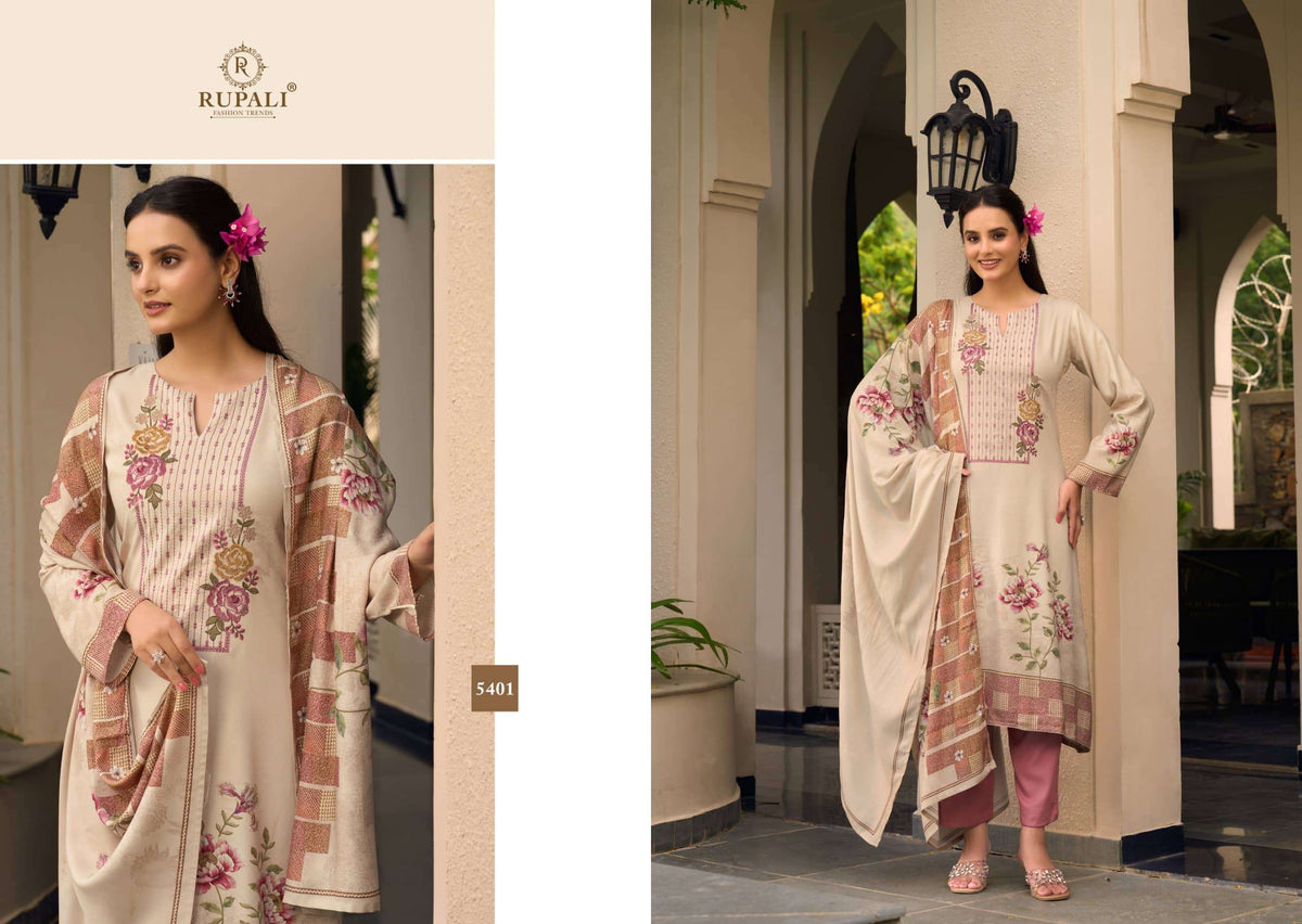 Rupali Fashion Kritika Pashmina Digital Printed Dress Material