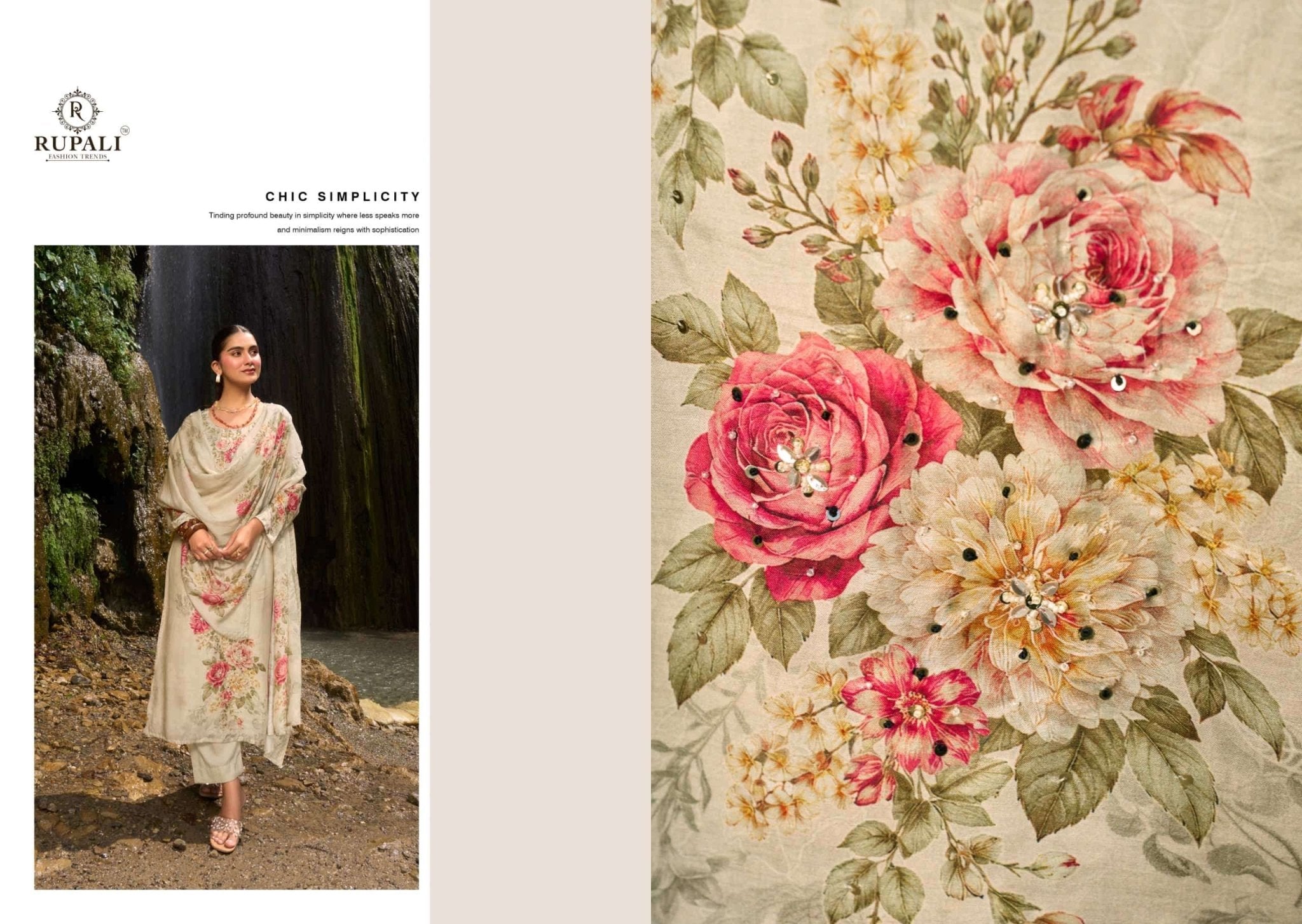 Rupali Fashion Lake View Muslin Digital Printed Dress Material - Amrah Wholesale