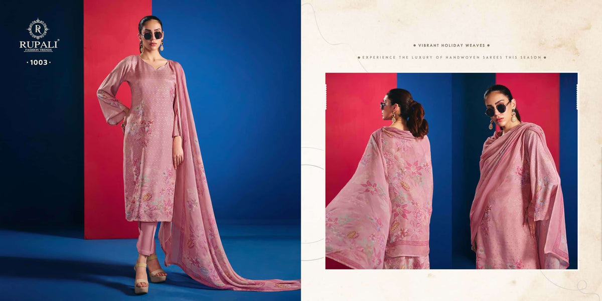 Rupali Fashion Mehar Dress Material Wholesale Catalogue - Amrah Wholesale