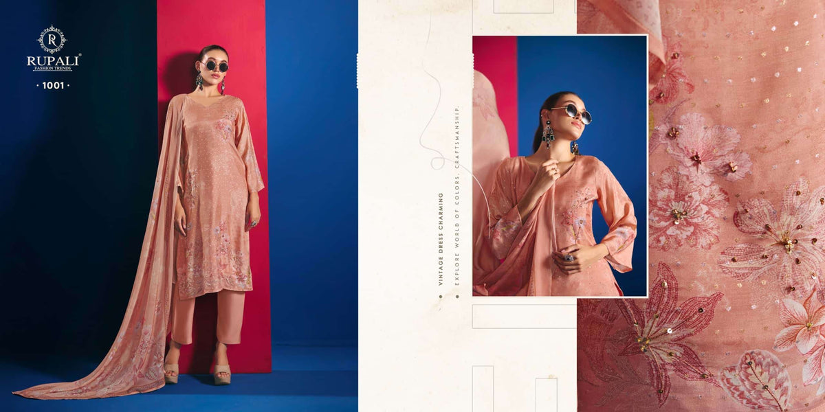 Rupali Fashion Mehar Dress Material Wholesale Catalogue - Amrah Wholesale