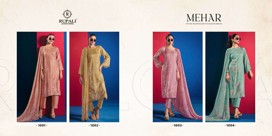 Rupali Fashion Mehar Dress Material Wholesale Catalogue - Amrah Wholesale