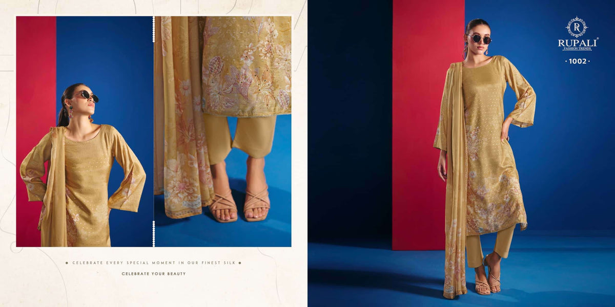 Rupali Fashion Mehar Dress Material Wholesale Catalogue - Amrah Wholesale