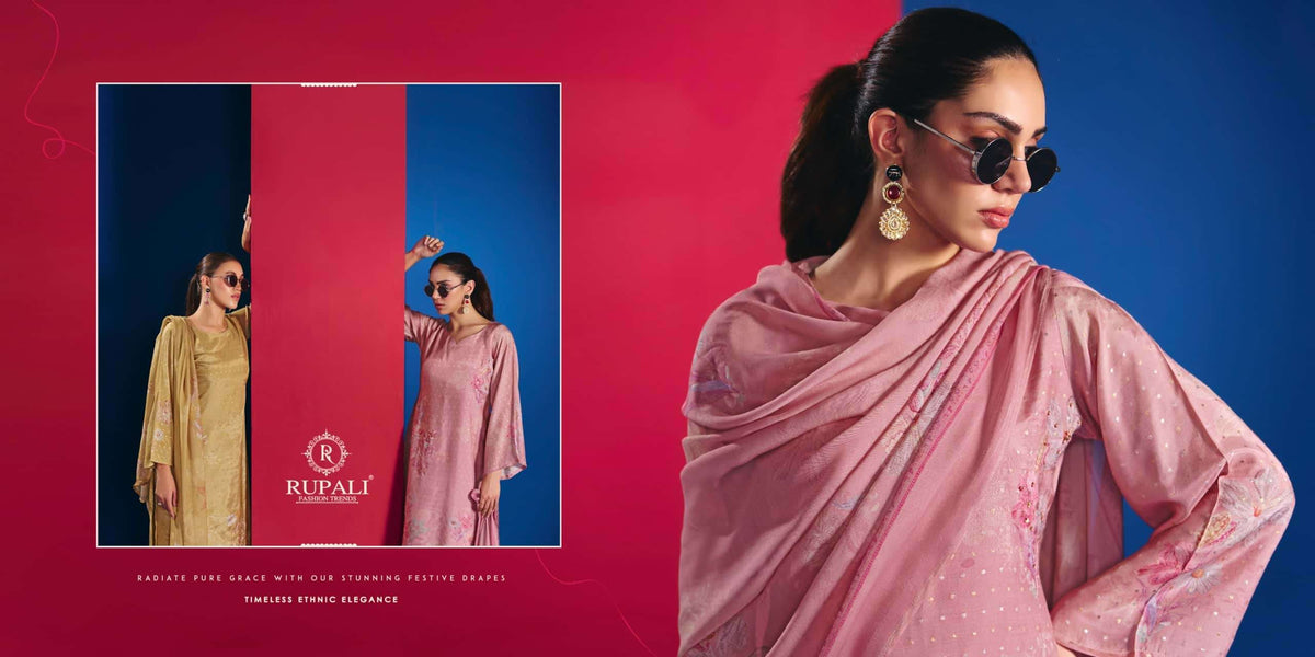 Rupali Fashion Mehar Dress Material Wholesale Catalogue - Amrah Wholesale