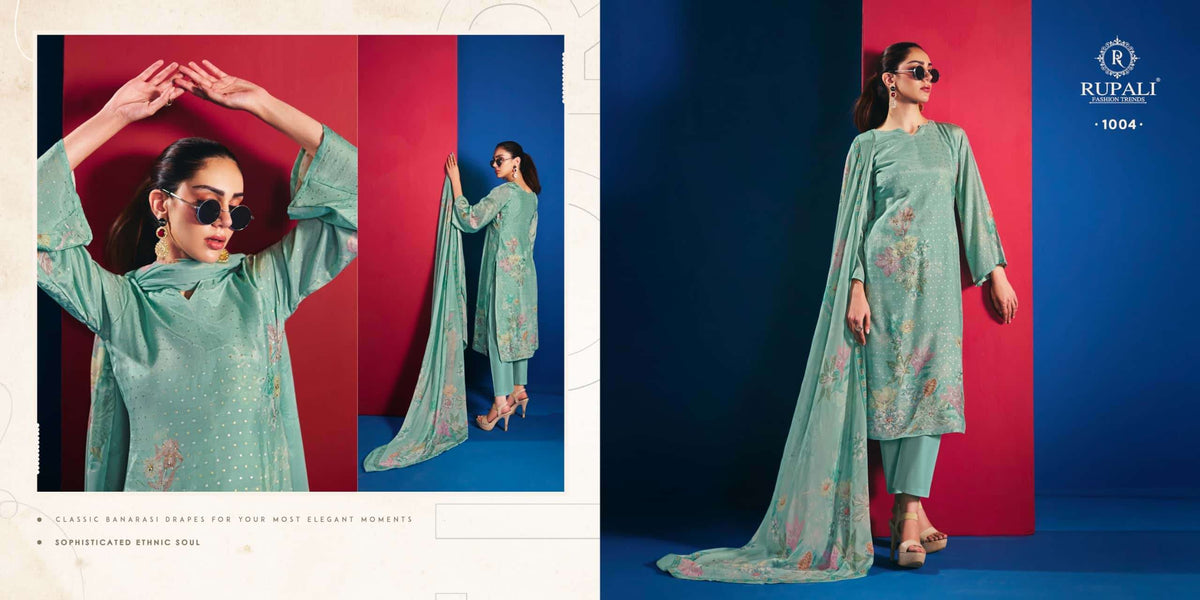 Rupali Fashion Mehar Dress Material Wholesale Catalogue - Amrah Wholesale