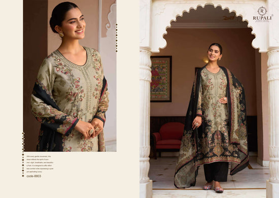 Rupali Fashion Mehra Viscose Muslin Shimmer Digital Printed Dress Material