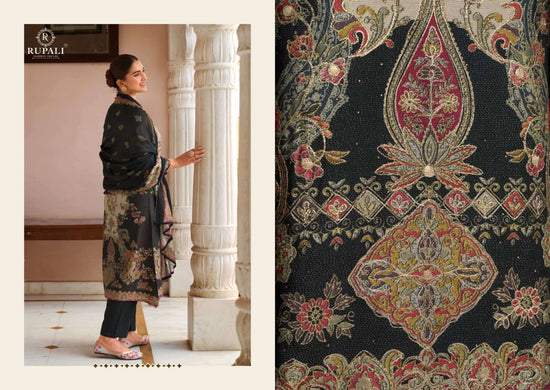 Rupali Fashion Mehra Viscose Muslin Shimmer Digital Printed Dress Material - Amrah Wholesale