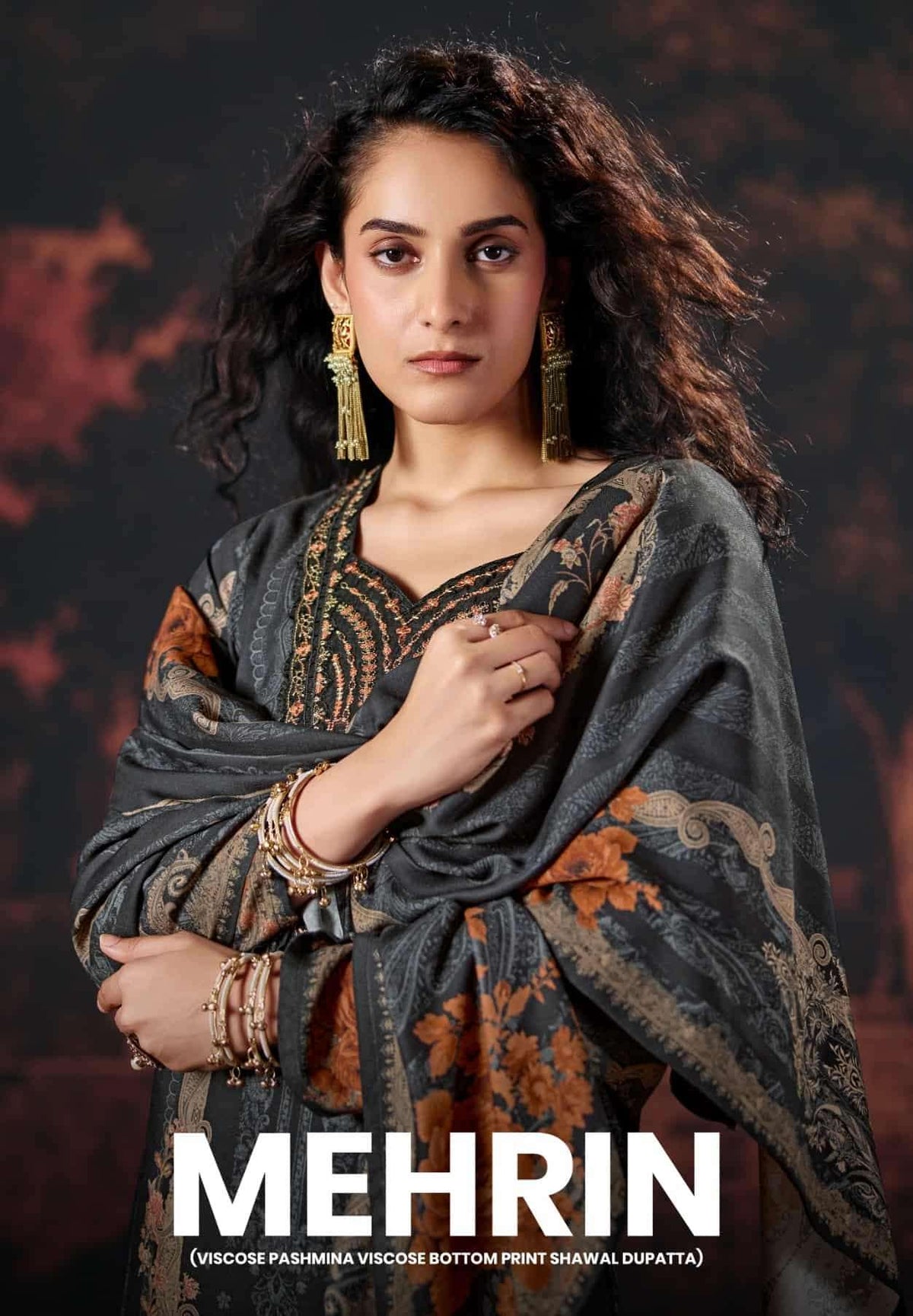 Rupali Fashion Mehrin Viscose Pashmina Dress Material