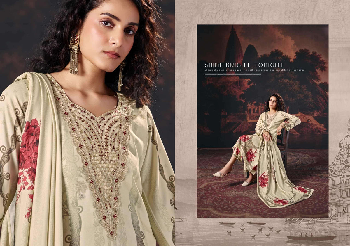 Rupali Fashion Mehrin Viscose Pashmina Dress Material