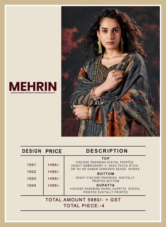 Rupali Fashion Mehrin Viscose Pashmina Dress Material