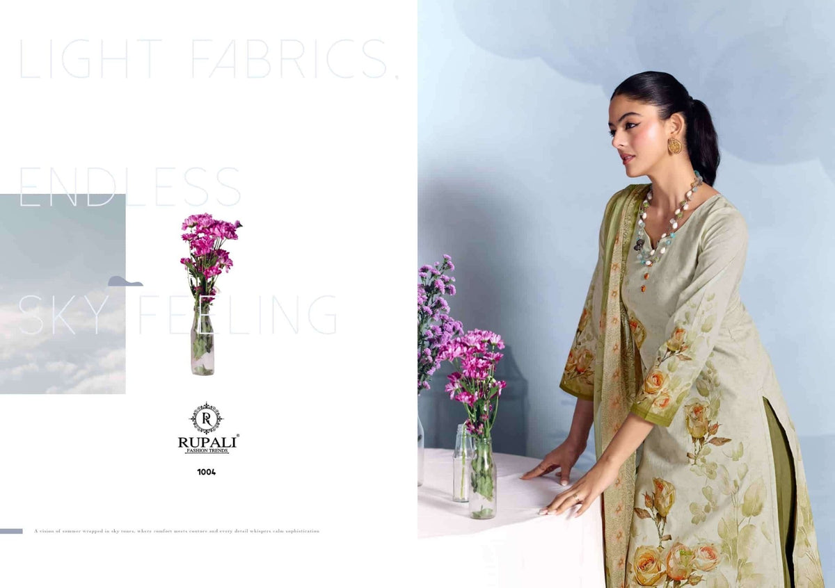 Rupali Fashion Mira Cambric Lawn Cotton Dress Material - Amrah Wholesale