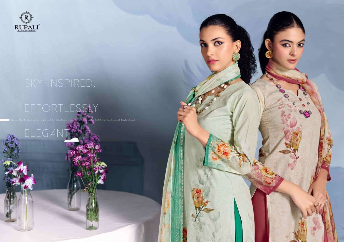 Rupali Fashion Mira Cambric Lawn Cotton Dress Material - Amrah Wholesale