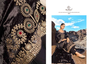 Rupali Fashion Naveli Pure Viscose Velvet Dress Material